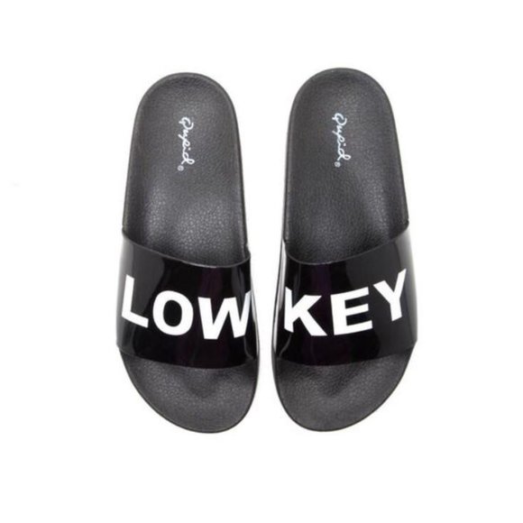 Shoes - "Low Key" Slides
